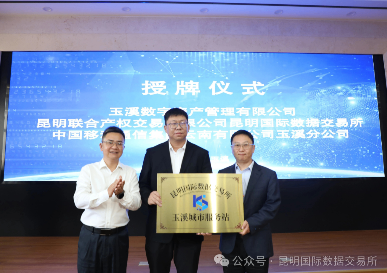 昆明国际数据交易所玉溪城市服务站成立