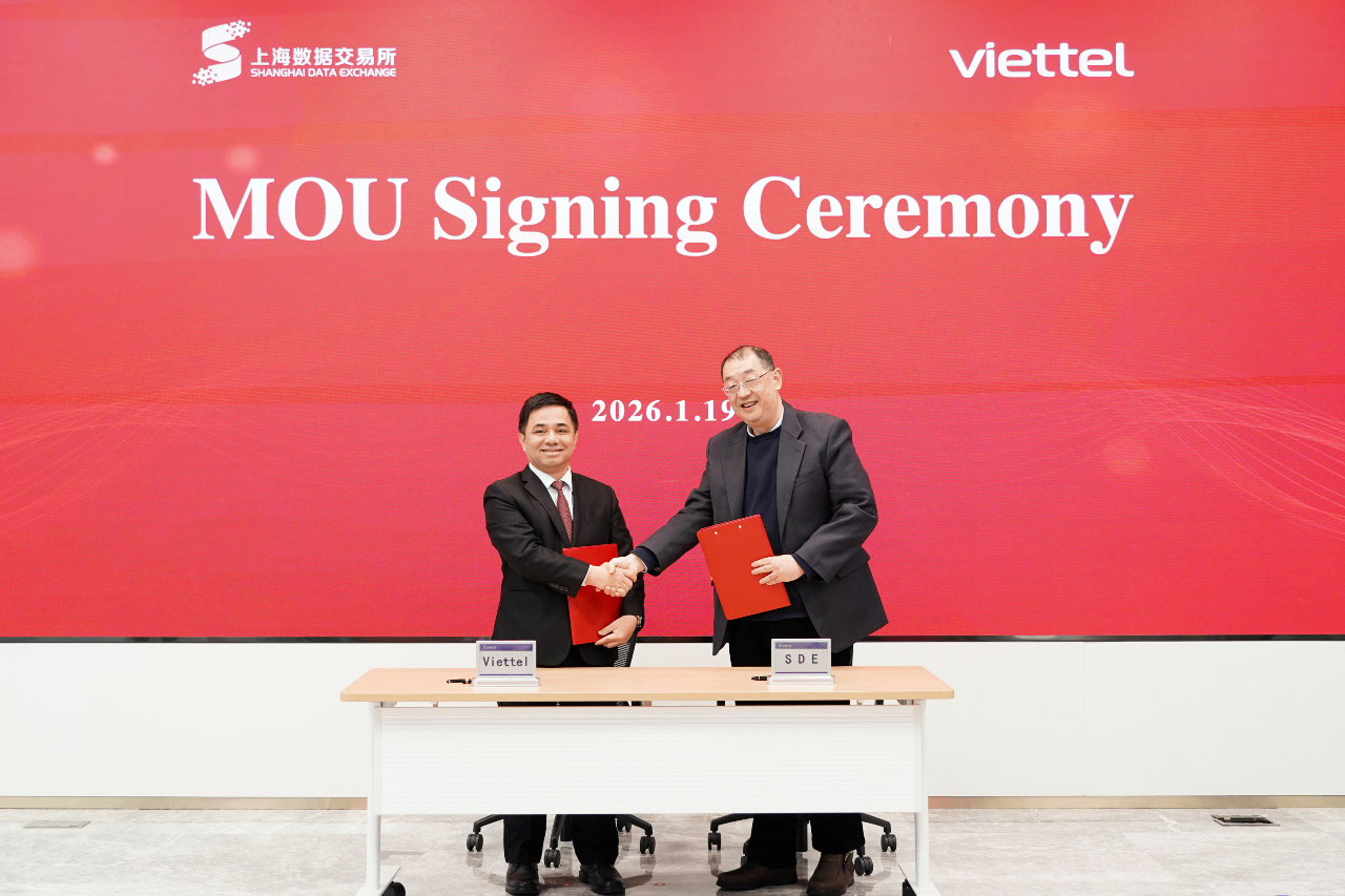 上海数据交易所与越南军用电子电信集团在沪签署合作备忘录